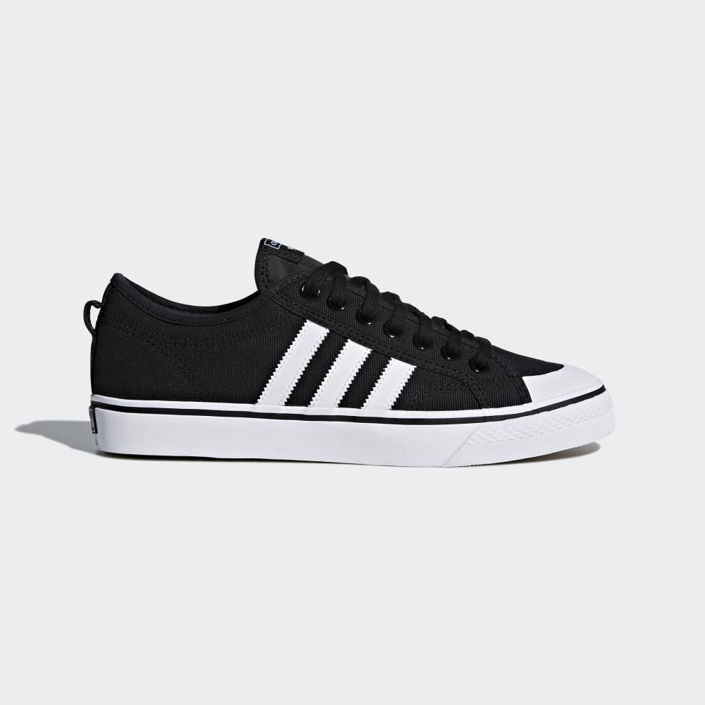 Originals Adidas Nizza Dama Romania - Negrii/Albi CQ2332